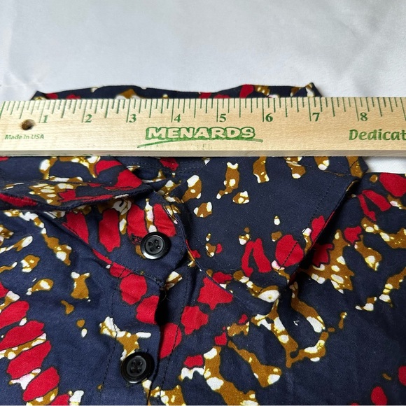 Grass-fields Womens Tunic Kaftan African Print Shirt Dress Oversized Size 18 - Picture 14 of 16